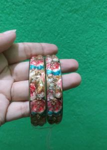 Bohemian Floral Bangles (3 Combo)