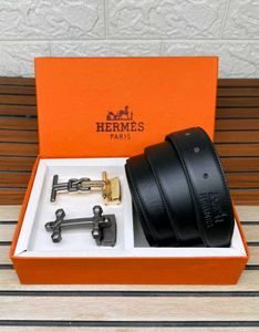 Hermes Belt  2 buckle  Set