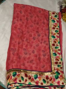 Beautiful Floral Print Saree