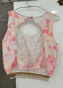 Boho Tie-Dye Sharara Set with Jacket