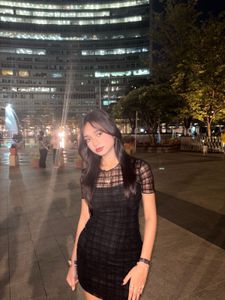 Plaid Mesh Overlay Mini Dress