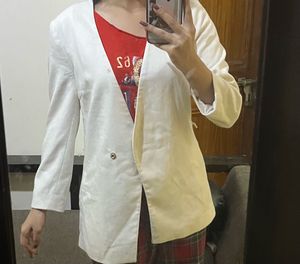 Chic Cream Blazer Jacket