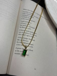 Emerald Pendant Necklace