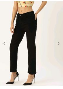 Black Straight Fit Jeans