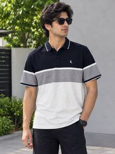 Men's Color Block Polo Shirt