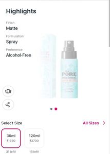 💙 BENEFIT The POREfessional Super Setter Spray 💙