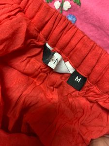 Red Ethnic Skirt