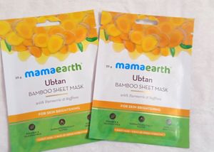 Mamaearth Ubtan Sheet Masks Pack Of 2⃣