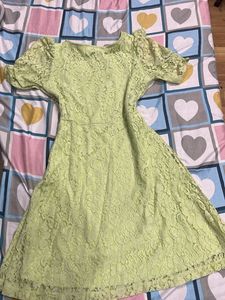 light green dress