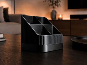 Black Remote Control Holder Caddy