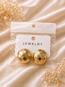 Gold Layered Square Earrings