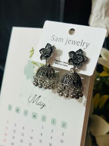 Oxidised Silver Earrings