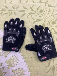 Black Motorcycle Gloves