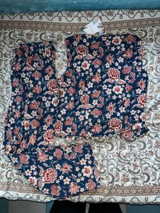 Floral Print Sleeveless co ord set