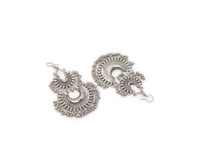 Oxidized Silver Jhumka Earrings