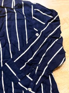 Classic Striped Navy Blue Top