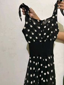Chic Polka Dot A-Line Dress