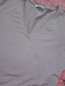Y2k Lavender Vintage Aesthetic Fitted Top