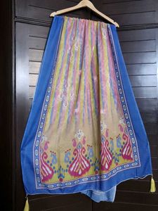 Beautiful Lace Printed Kurta Set with Dupatta