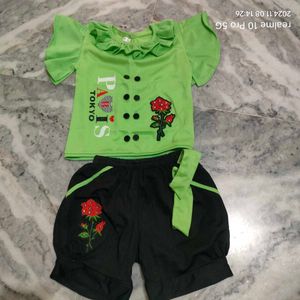 Baby Girl T Shirt And Shorts