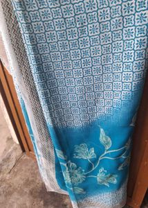 Beautiful Blue Floral Saree