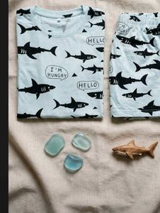 Cute Shark Pajama Set for boys