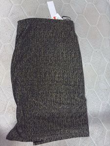 metallic party skirt