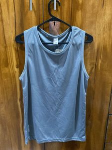 Sleek Grey Sleeveless Tank Top