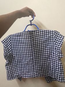 Checkered Cropped top