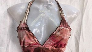 y2k printed bralette