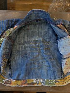 Unique Graffiti Denim Jacket