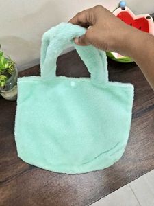 Sea Green - Pochacco Fur Tote Bag
