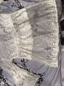 Lace Embroidered Sheer kurti