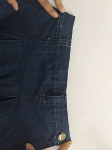 Denim A-line Skirt