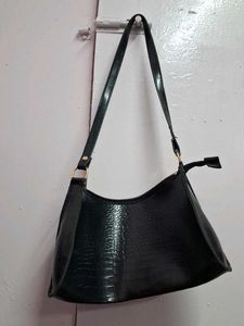 Classic Black Shoulder Bag