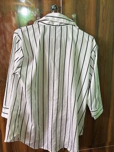 Chic Striped Button-Up Shirt