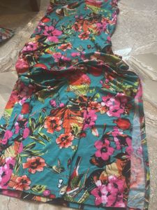 Vibrant Floral Print Dress