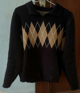 Argyle Pattern Sweater