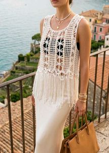 Boho Crochet Fringe Tank Top