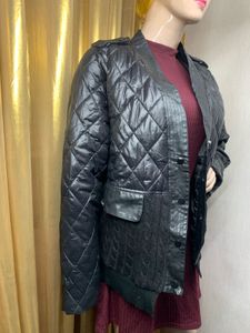 Stylish Black Quilted Jacket