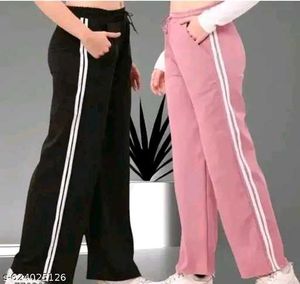 Comfortable Striped Track Pants
