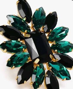 Zaveri Pearls Black -Green ring