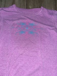 Purple Long Sleeve Graphic T-Shirt