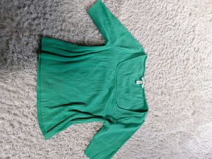 H&amp;M Green Long Sleeve Knit Top