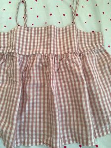 Cute Gingham Spaghetti Strap Top