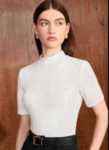 White High Neck Top 💗🤩👌🏻