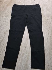 Classic Black Elastic Waist jeggings pants