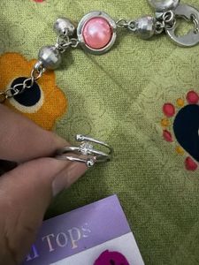 Cute Smile Face &amp; Charm Bracelet Jewelry Set