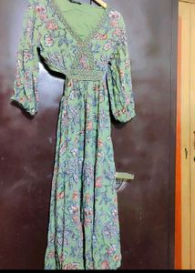 Lime Green Stylish Dress For 36 Bust
