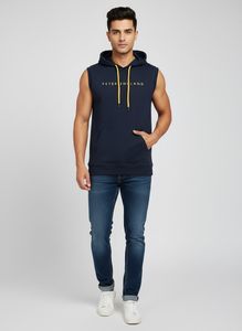 Peter England Sleeveless Hoodie